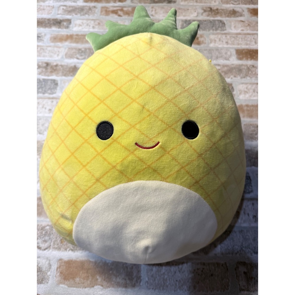 Squishmallows Maui the Pineapple 14 Inch Yellow Fruit Plush Stuffed Animal Toy